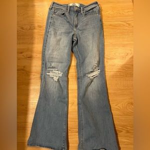 Distressed Hollister Bootcut Jeans